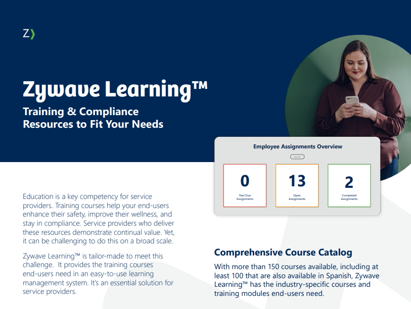 Zywave Learning for Service Providers Info Sheet Zywave